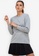 ZALORA ACTIVE grey Oversized Long Sleeve Sweatshirt F36E7AA88DE00FGS_1