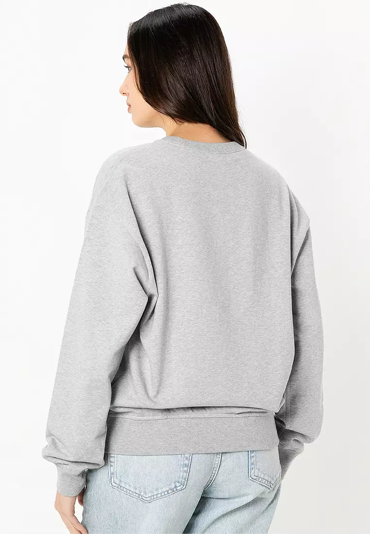 Monologo French Terry Relaxed Crew Sweatshirt - Calvin Klein Jeans