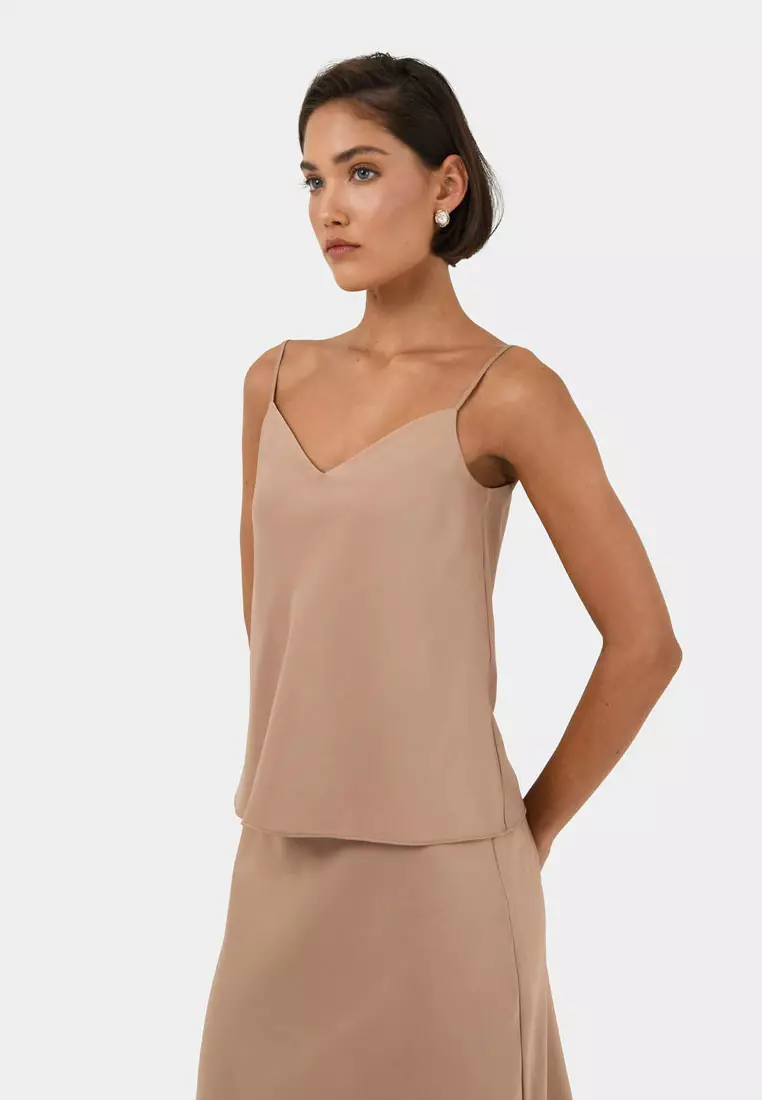 Joy Satin V-neck Cami