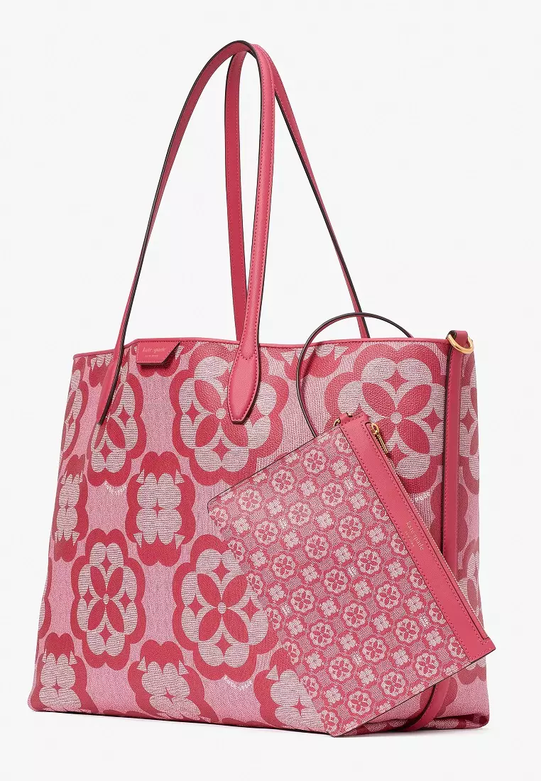 Kate spade large canvas tote clearance