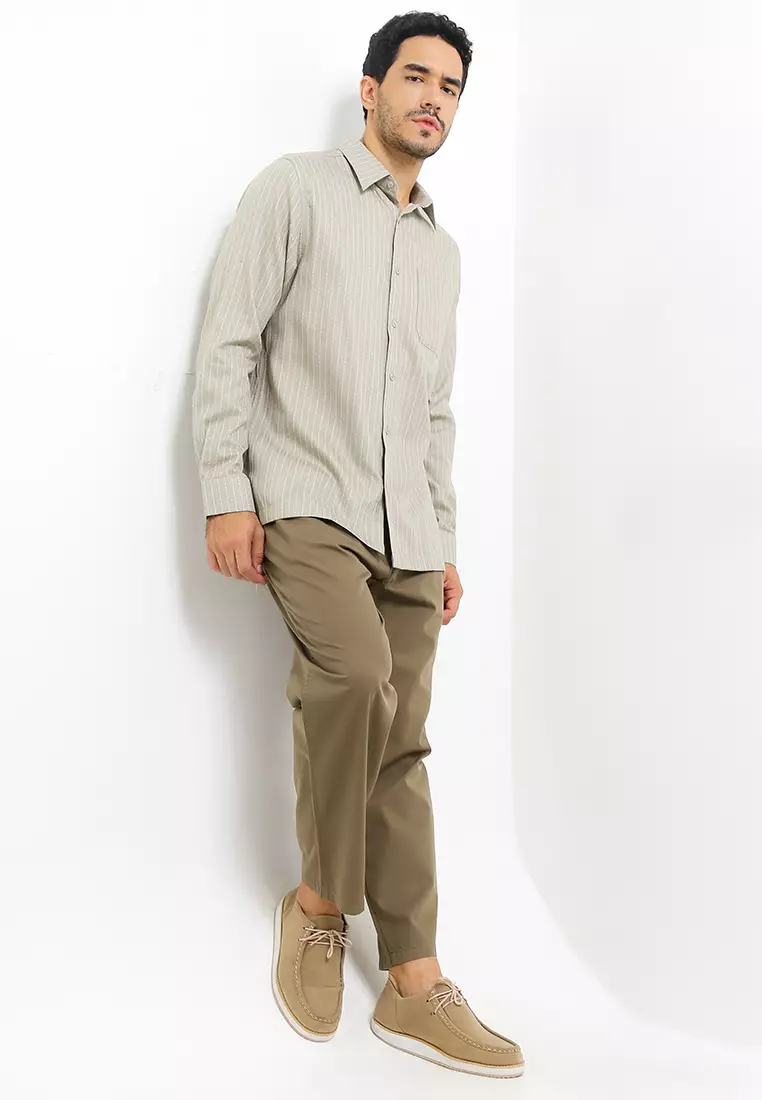 Men Shirt Nitik Telu L/S Reg Fit