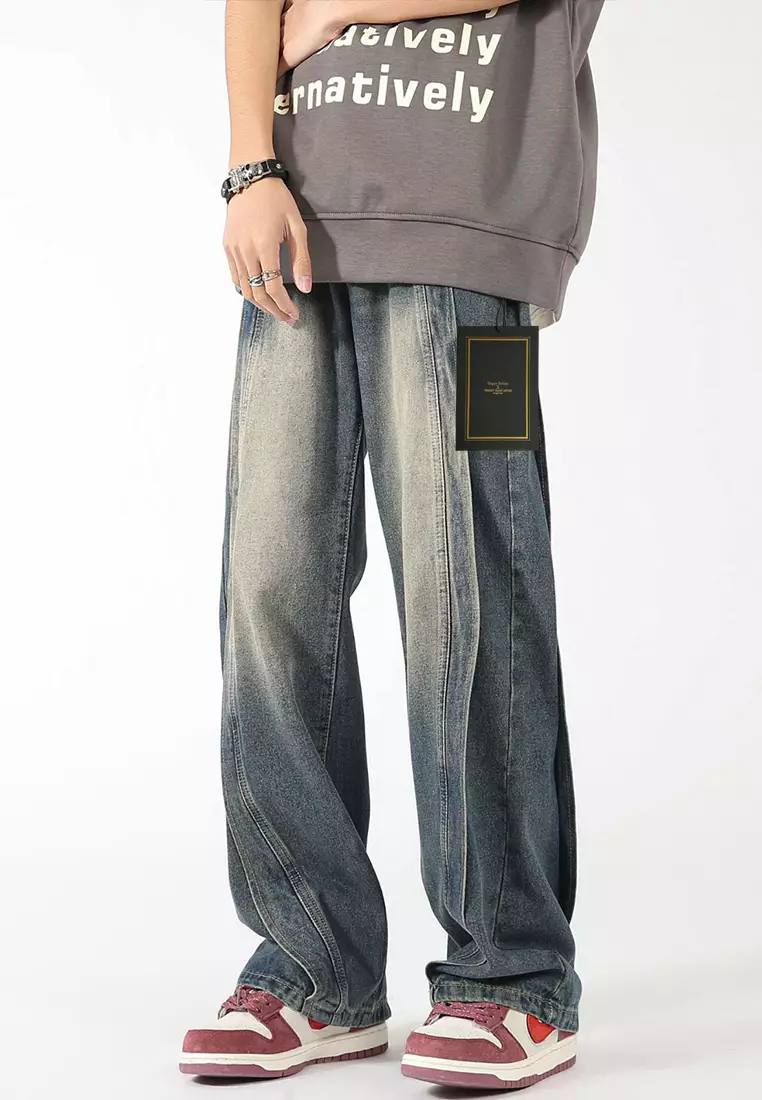 Vintage Washed Loose Fit Jeans LK-DKS2383