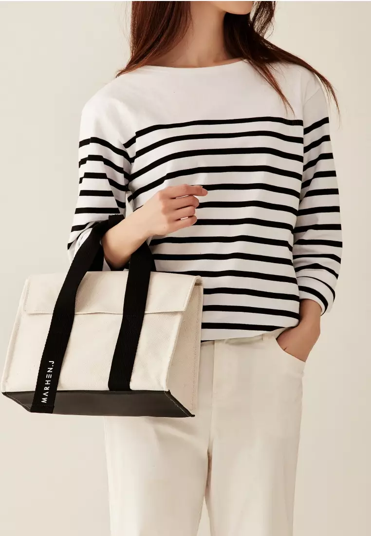 ROY MINI Canvas Crossbody Bag Ivory