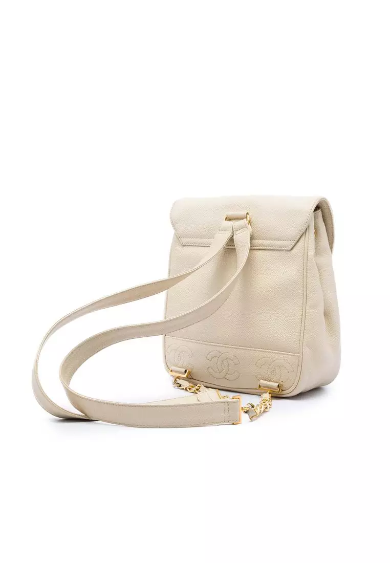 Pre-Loved Chanel Caviar Triple Cc Backpack