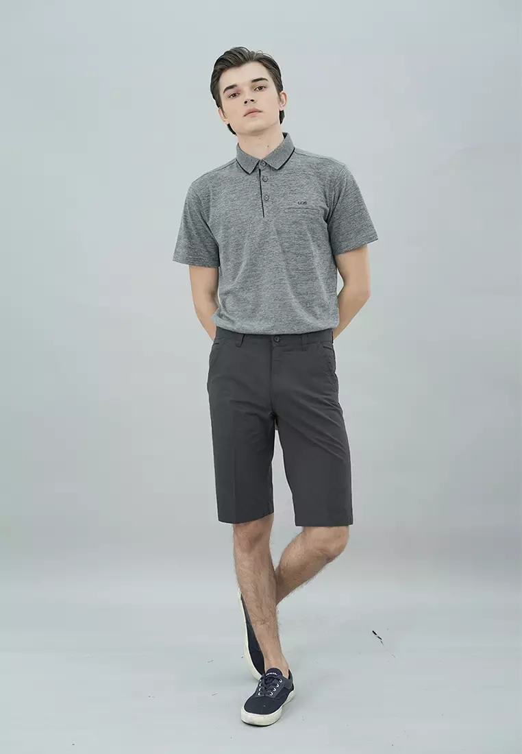 LGS - Celana Pendek Casual Chinos Pria Warna Hitam - CSS.343.S054.001.C