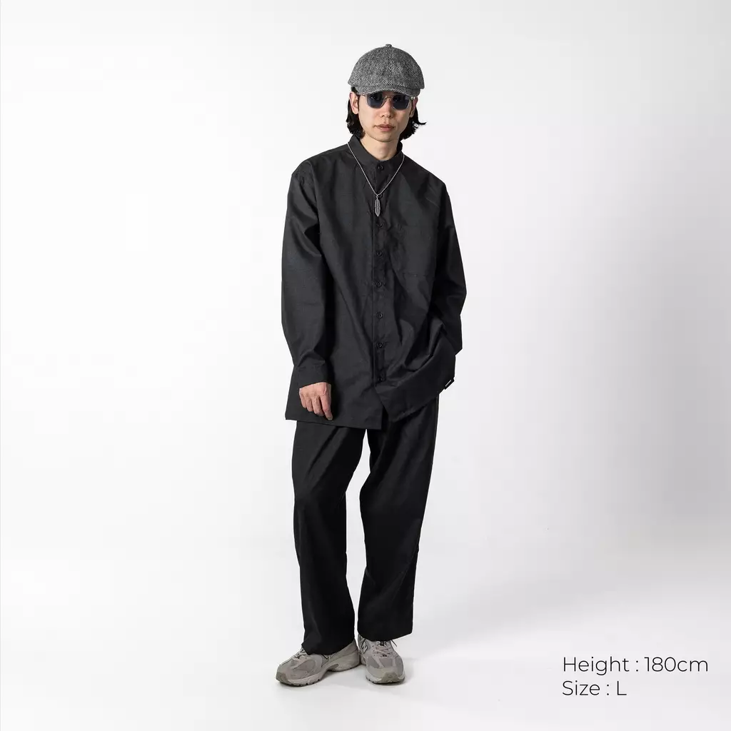 Bodypack Kremlin Long Sleeves Oversized Shirt - Grey