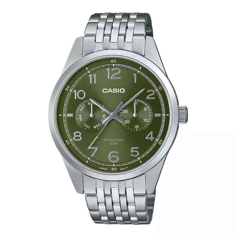 Jual Casio Year End Sale Jam Tangan Pria Casio General Mtp E D Avdf Men Green Dial