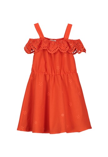 Jual Lc Waikiki Girl Fisto Embroidered Voile Dress Original Zalora Indonesia