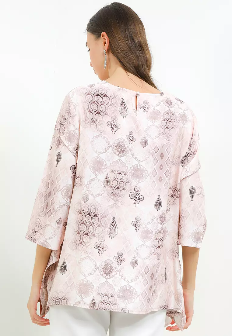 Printed Drapery Blouse