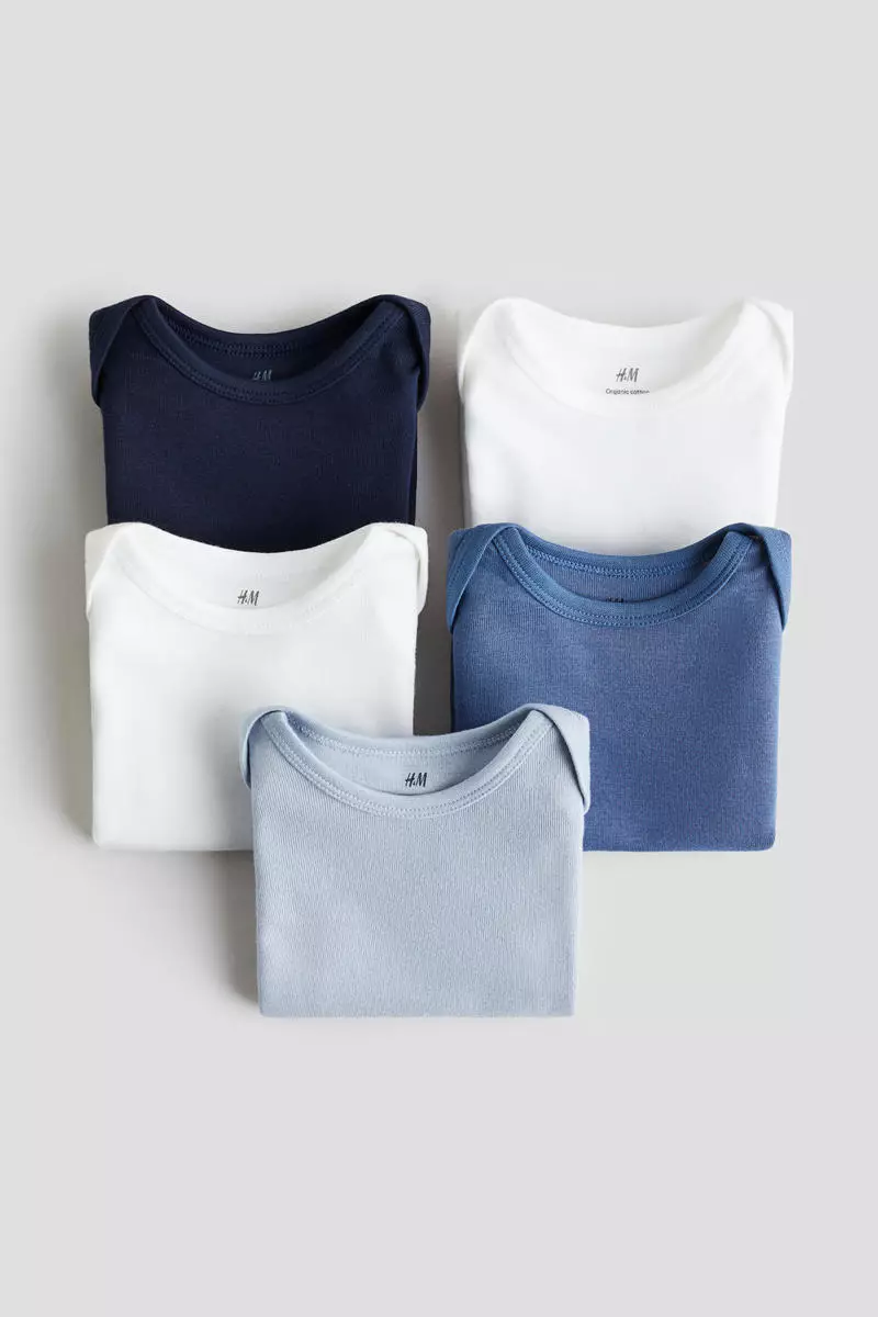5-pack cotton bodysuits