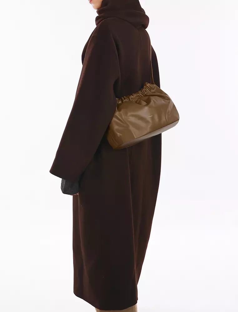 SCRUNCHIE Shoulder Bag - Toffee