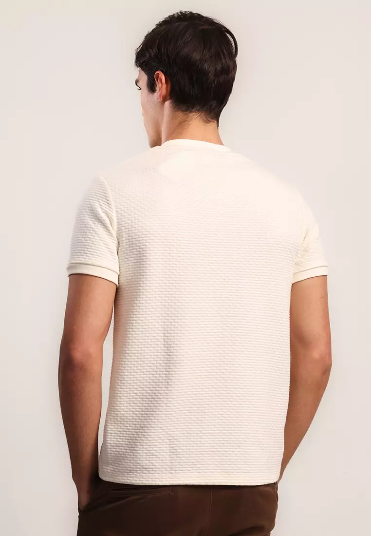 MOC Kaos Lengan Pendek Pria Godart - Off White