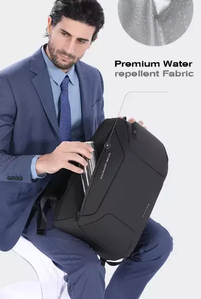 BANGE BG7802 Tas Ransel Tas Laptop Pria Backpack Pria 15.6 Inch-BLACK