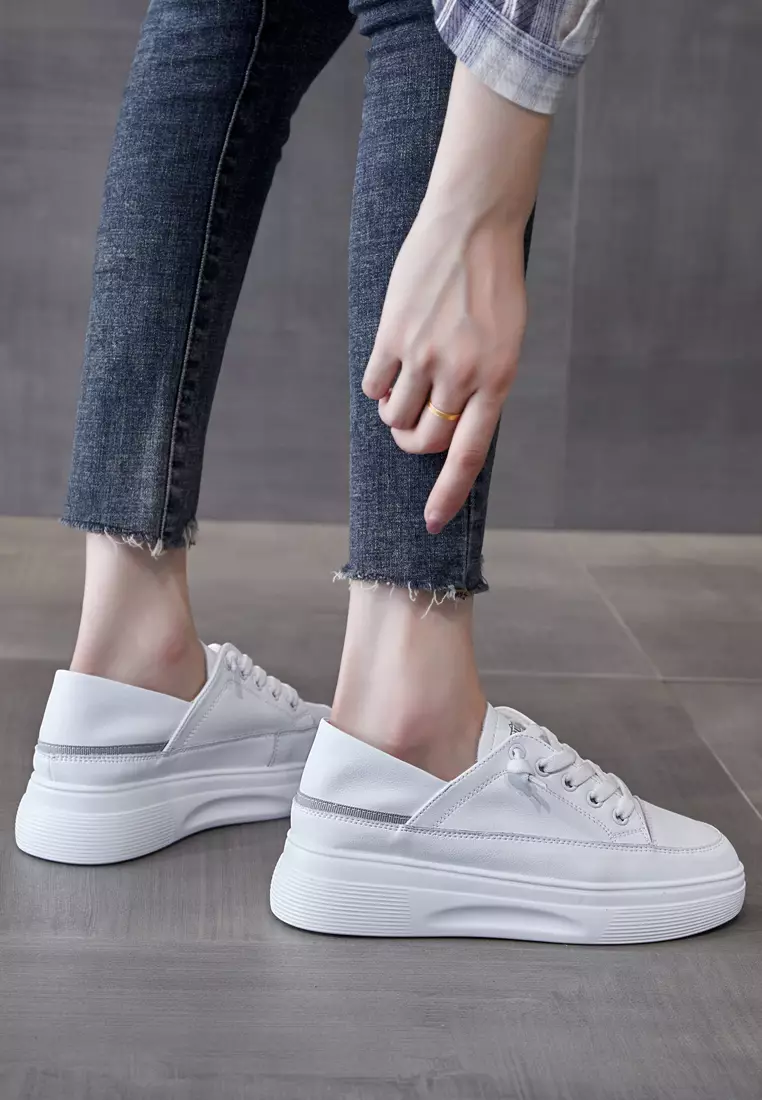 Platform Split Leather Sneakers RX2516