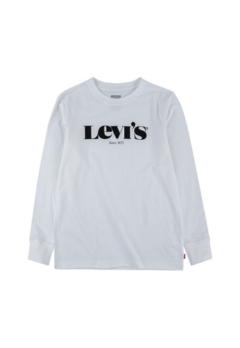 Levi's white Levi's Graphic Tee (Big Kids) 1B145KA5729862GS_1