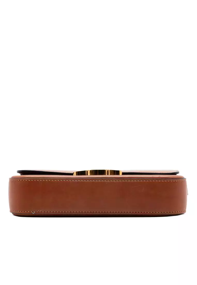 Pre-Loved Celine Shiny Calfskin Claude Shoulder Bag