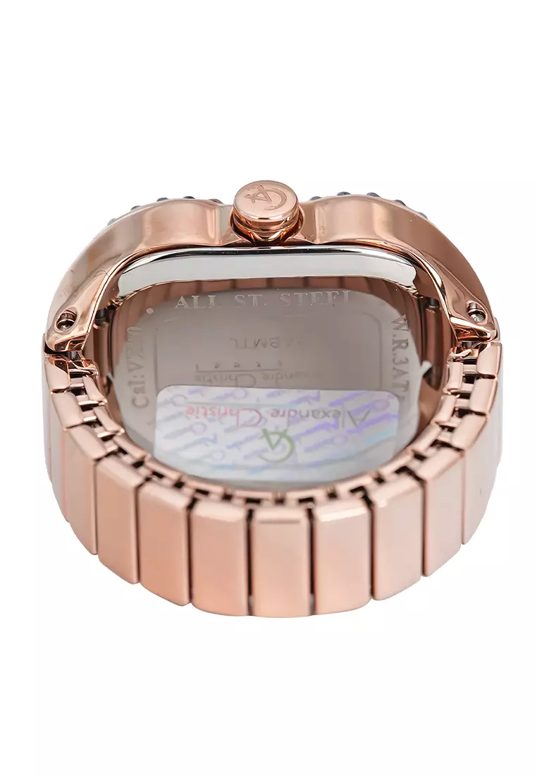 Jam Tangan Ring Wanita Alexandre Christie AC 2B05 LHBRGLNPU - Gold Dial - Stainless Steel