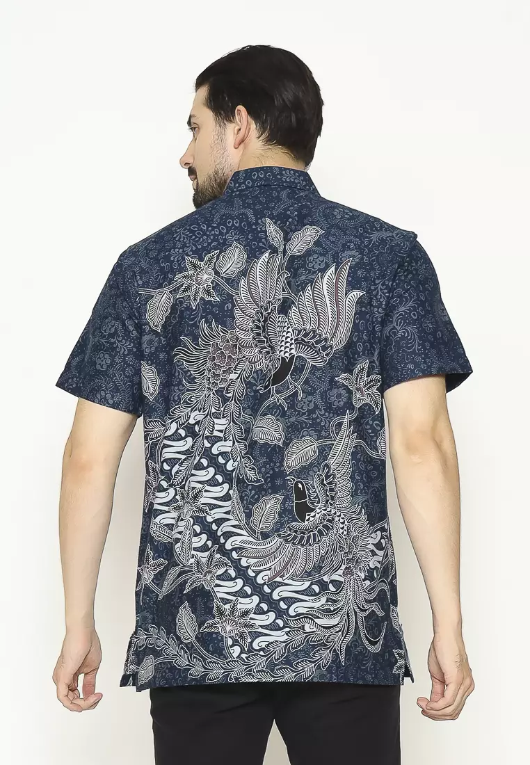 MAGINOT MAHENDRA Batik Pria Slim Fit Lengan Pendek