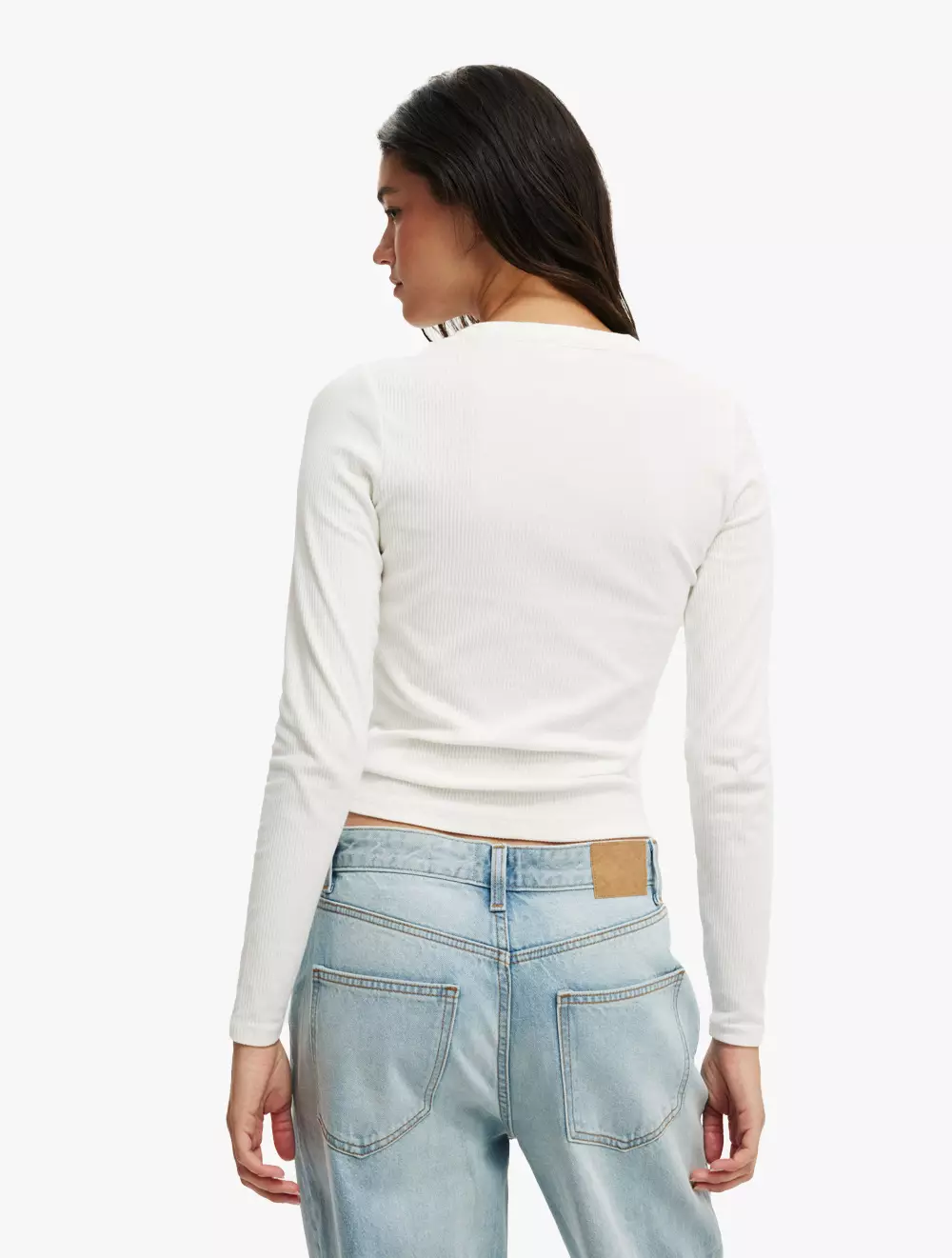 COTTON ON - ATASAN - RYAN HENLEY LONG SLEEVE - VINTAGE WHITE