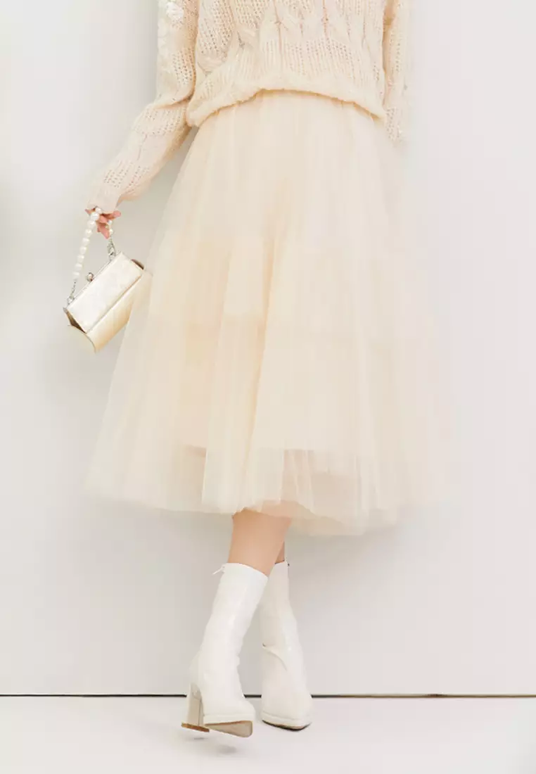 Flared tulle skirt clearance