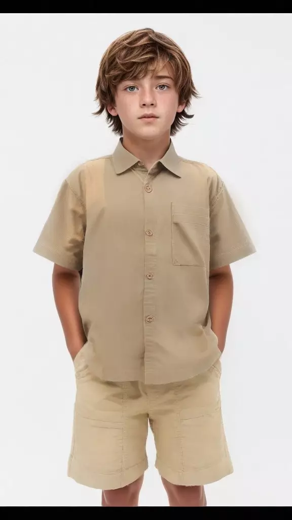 Alma Kids & Baby Shorts Celana pendek warna beige/coklat muda