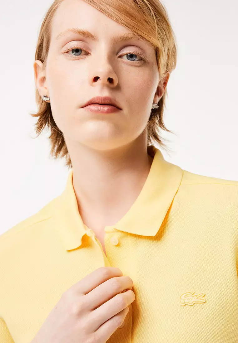 L.12.D Slim Fit Stretch Mini Piqué Polo Shirt