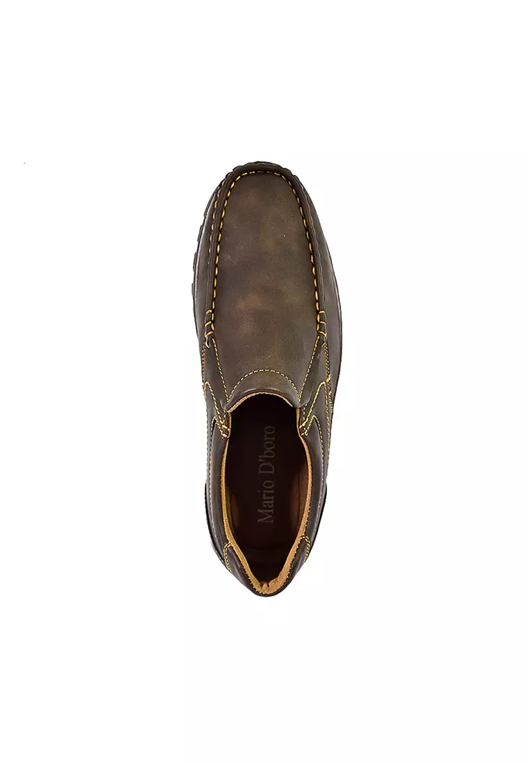 Men's Formal Slip On Shoes MX 25395 Dark Brown C57