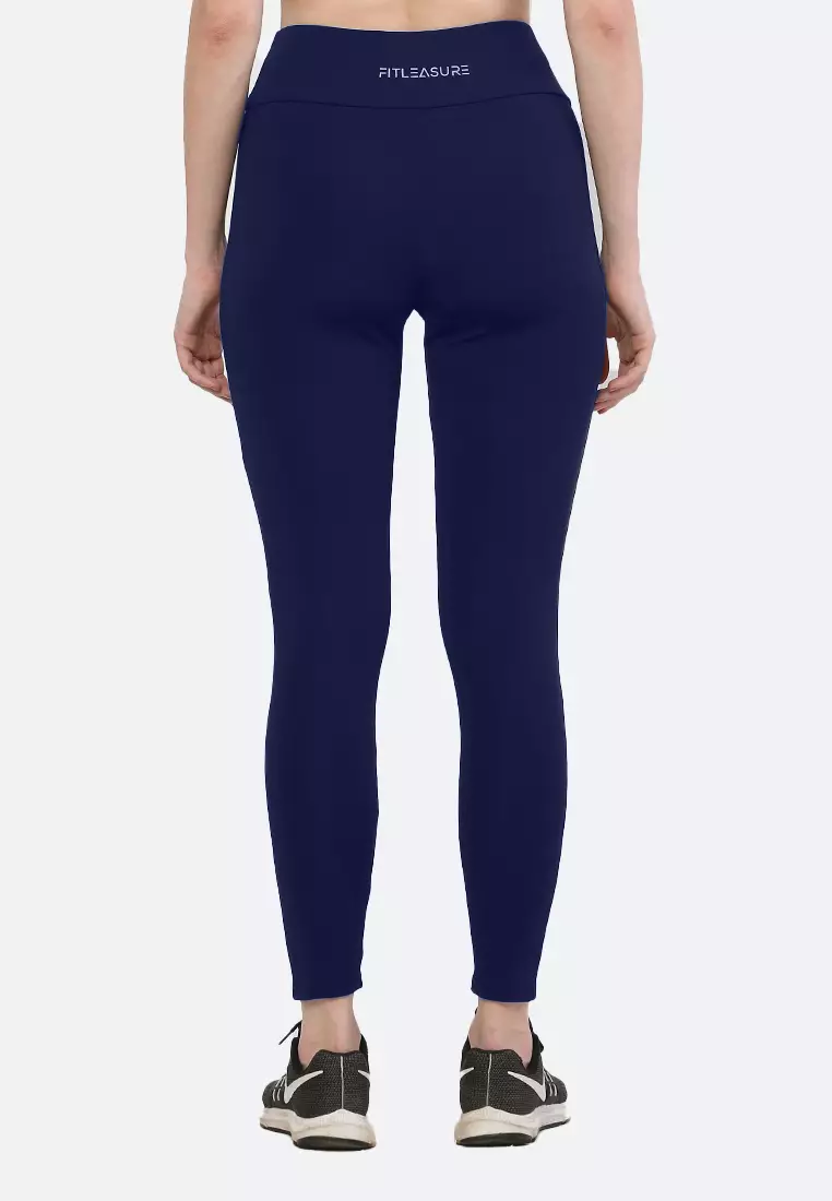 Blue Basic Essential Coord Workout/Running Legging