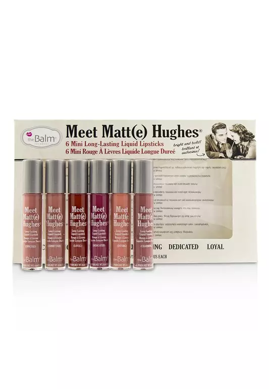 Thebalm - Meet Matt(E) Hughes 6 Mini Long Lasting Liquid Lipsticks Kit - Vol.1 6x1.2ml/0.04oz