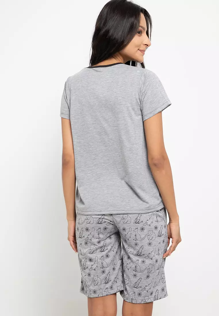 Pyjama Pijama Short Sleeve Short Pants Sleepwear