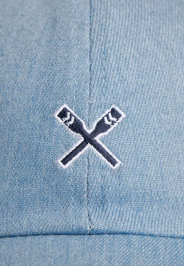 Chambray Biker Cap