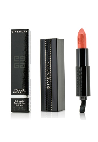 Buy Givenchy Givenchy Rouge Interdit Satin Lipstick 17 Flash Coral 3 4g 0 12oz Online Zalora Malaysia