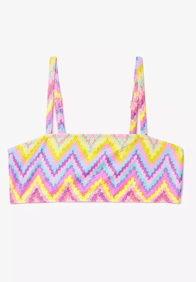 Zigzag Bandeau Bikini Set