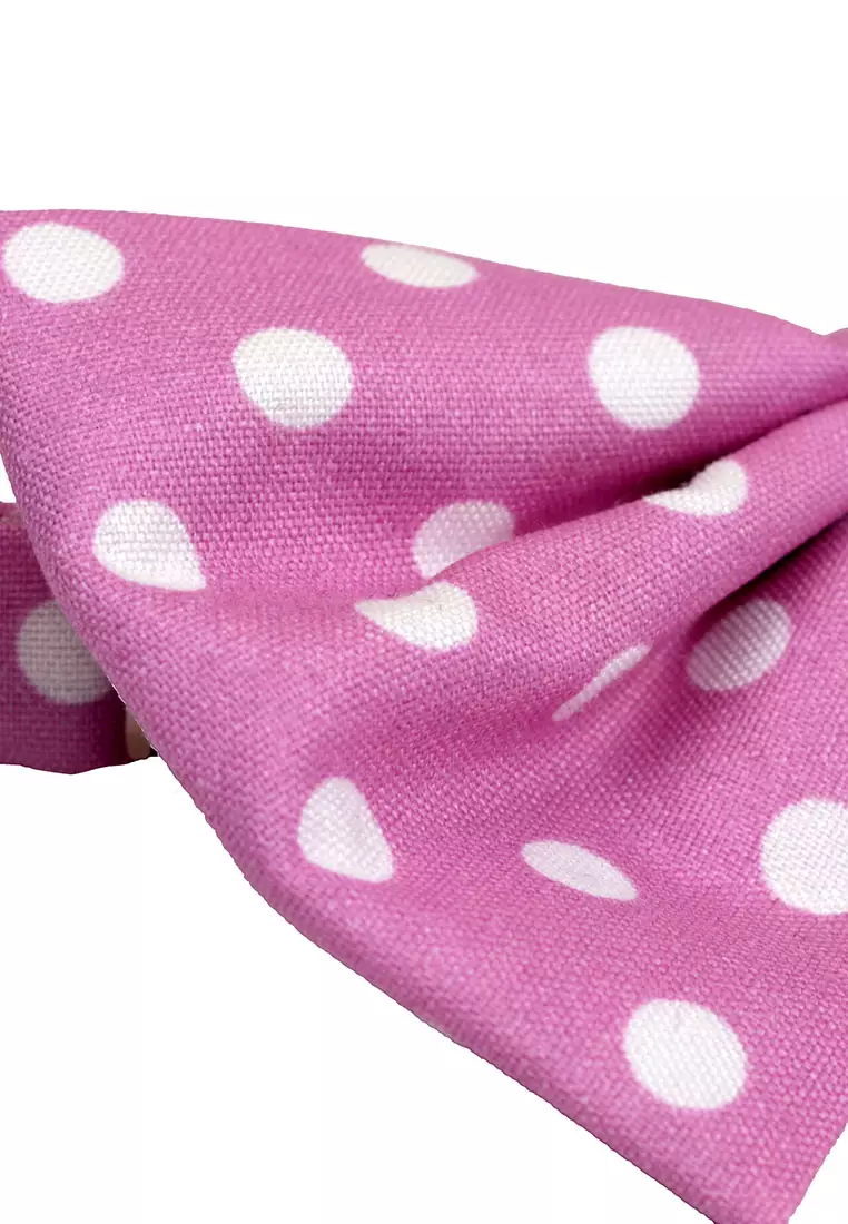 Dasi kupu Bowtie Violet Polka A25