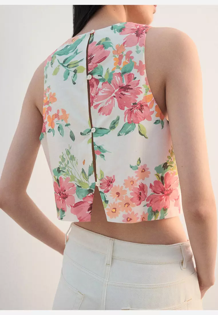 Printed Crop Top