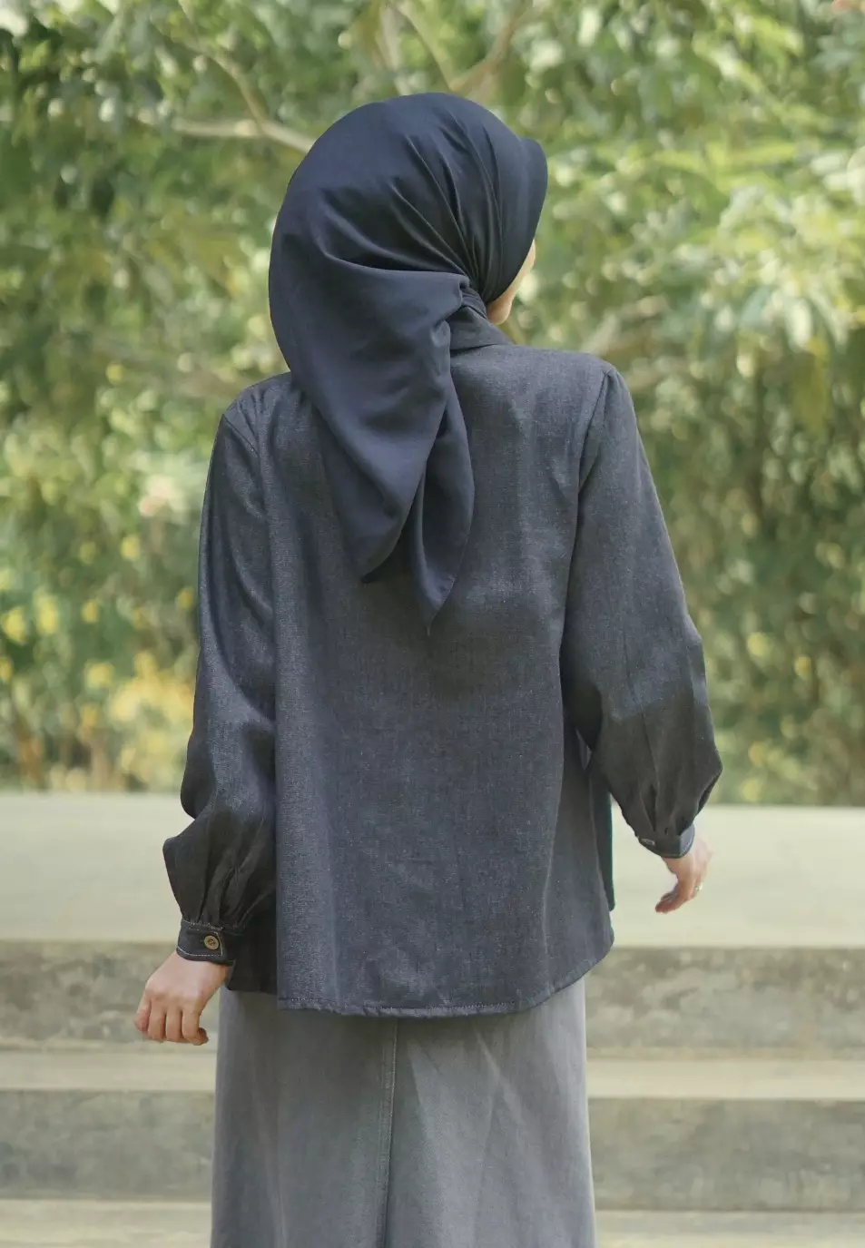 Rachel Denim Shirt - Black Denim