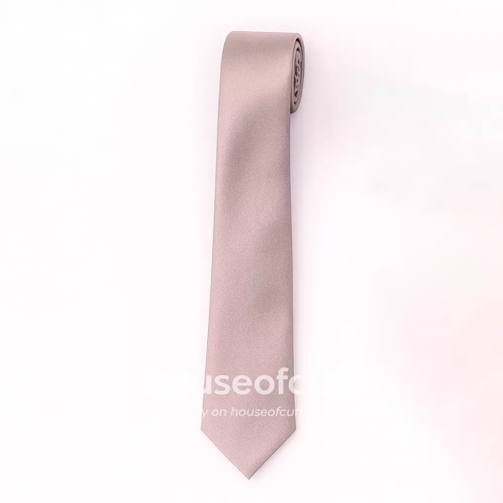 Houseofcuff dasi panjang dasi kupu pocket square satin Dusty Ungu