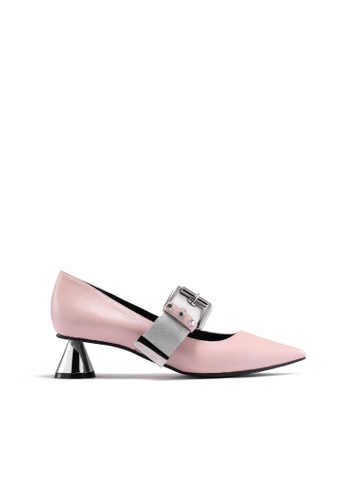 House of Avenues pink Ladies Mary Jane Style Heel Pumps 5070 Pink E8707SHA15EB7FGS_1