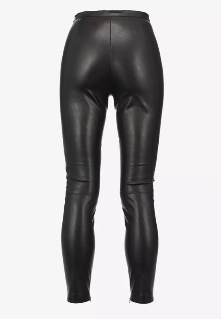 Black leatherette leggings - VIP Italian Fashion