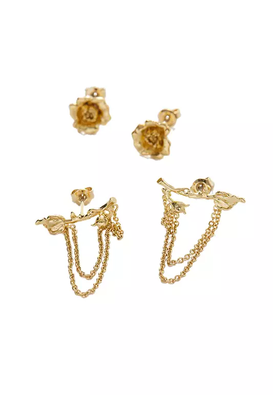 Wild Rose Stud Earrings