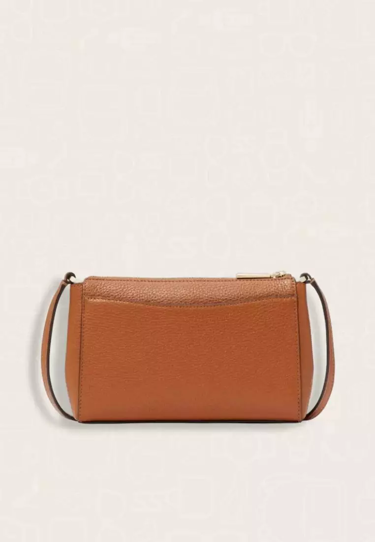 Kate Spade Leila Mini Top Zip Crossbody Warm Gingerbread