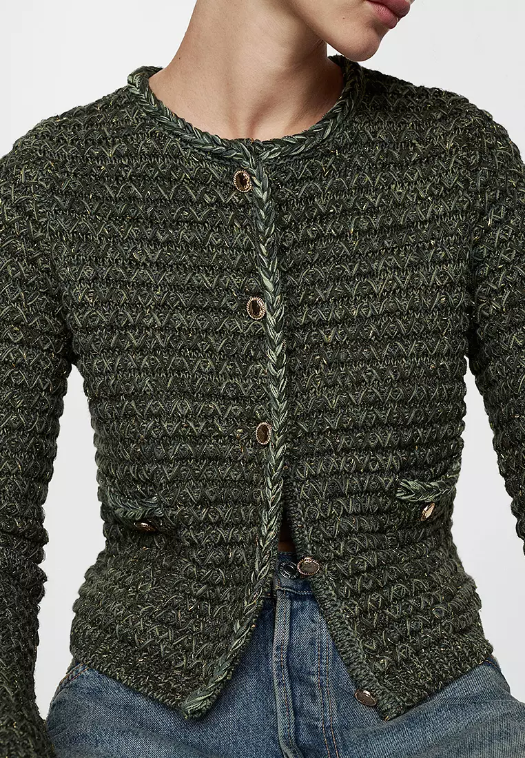 Mango chunky cardigan best sale