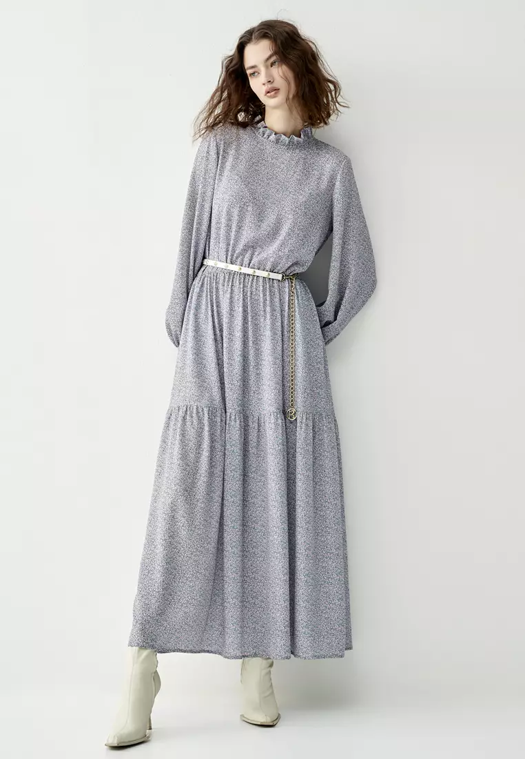 All Over Floral Print Maxi Dress