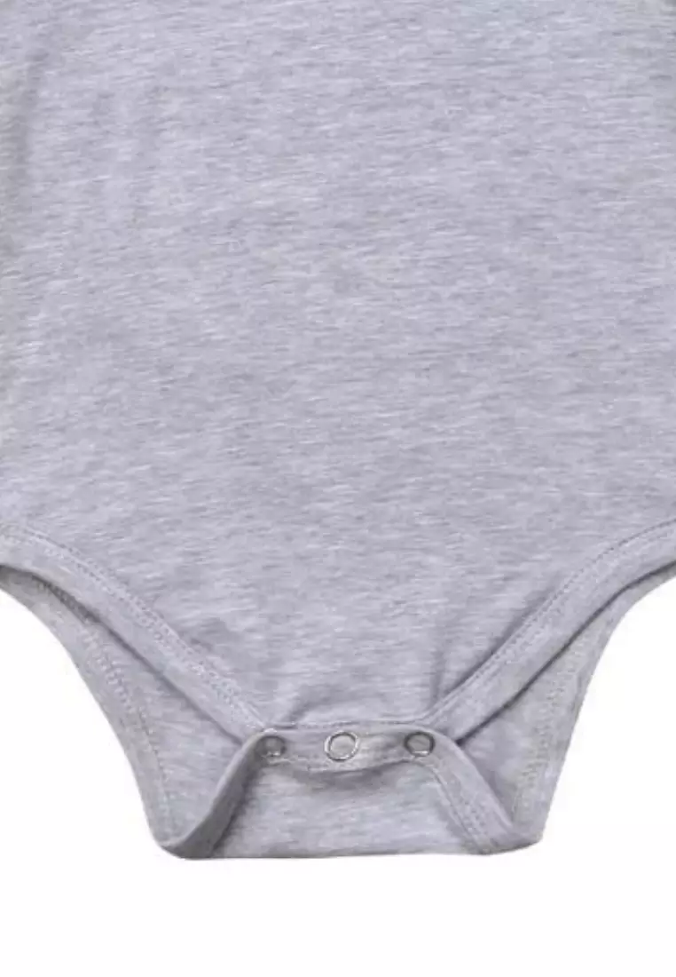 Cotton Peter Pan Collar in Short Sleeves - Grey