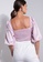 ZALORA OCCASION pink Satin Ruched Square Neck Top A71BAAA78EF41DGS_2
