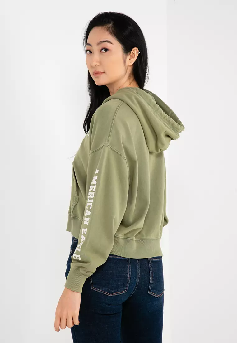 American Eagle Classic Logo Zip Up Hoodie 2024 Buy American