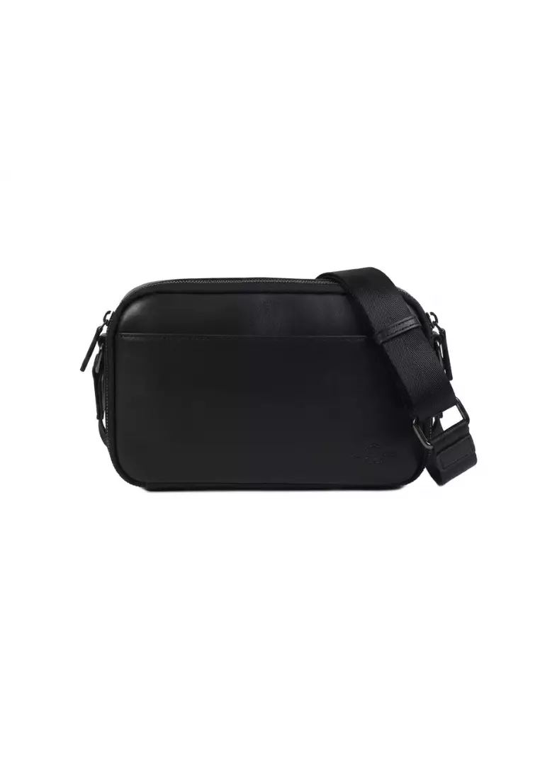 Men’s Premium Leather Crossbody Messenger Bag Shoulder Sling for Travel, Work & Casual Use