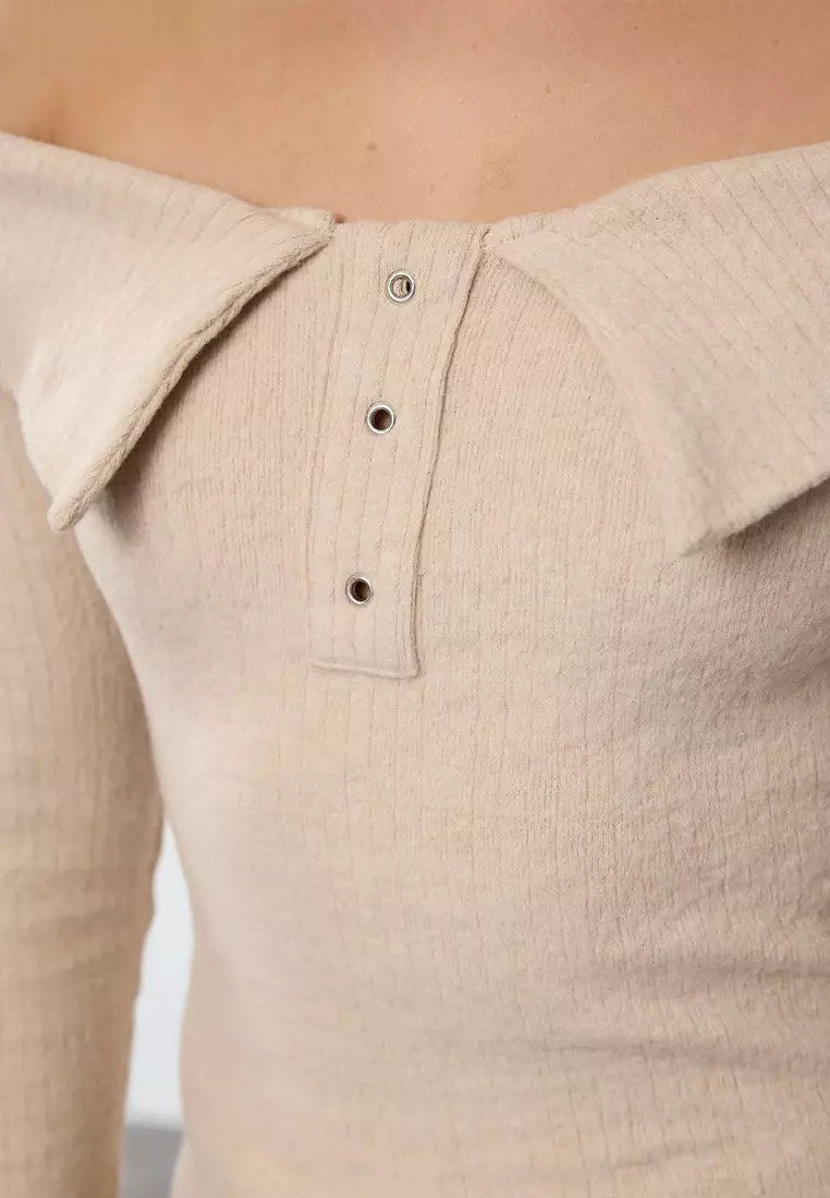 Carmen Collar Detail Blouse