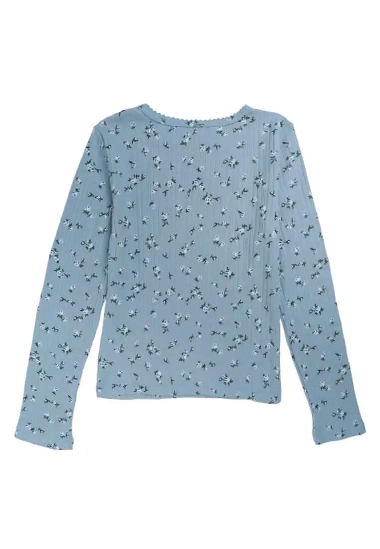 Long Sleeves Ribbed Tee