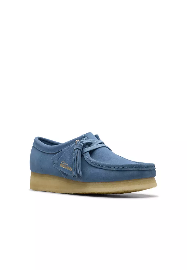 Buy CLARKS Womens Shoes French Blue Suede 2025 Online